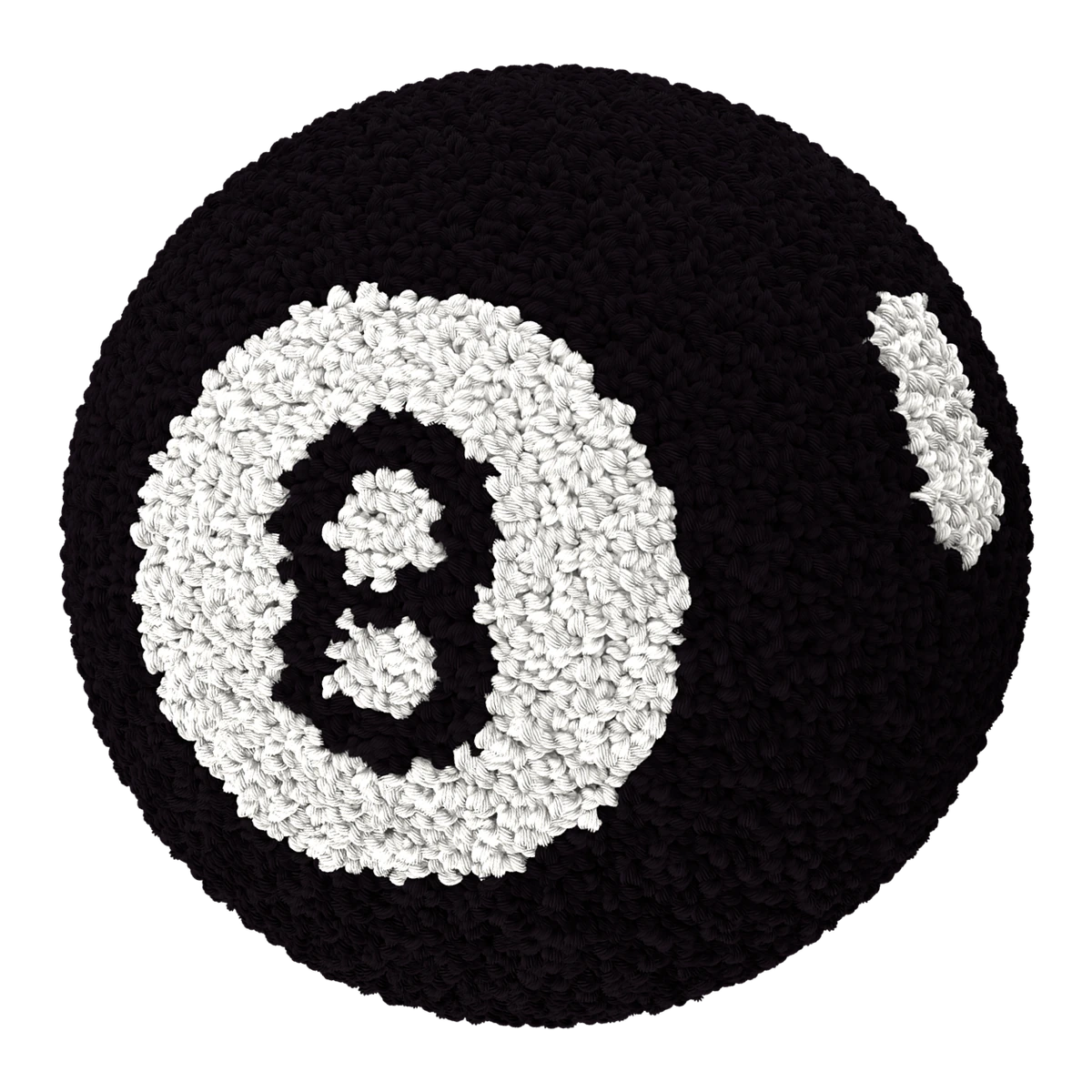 Magic 8 Ball Pillow - Black