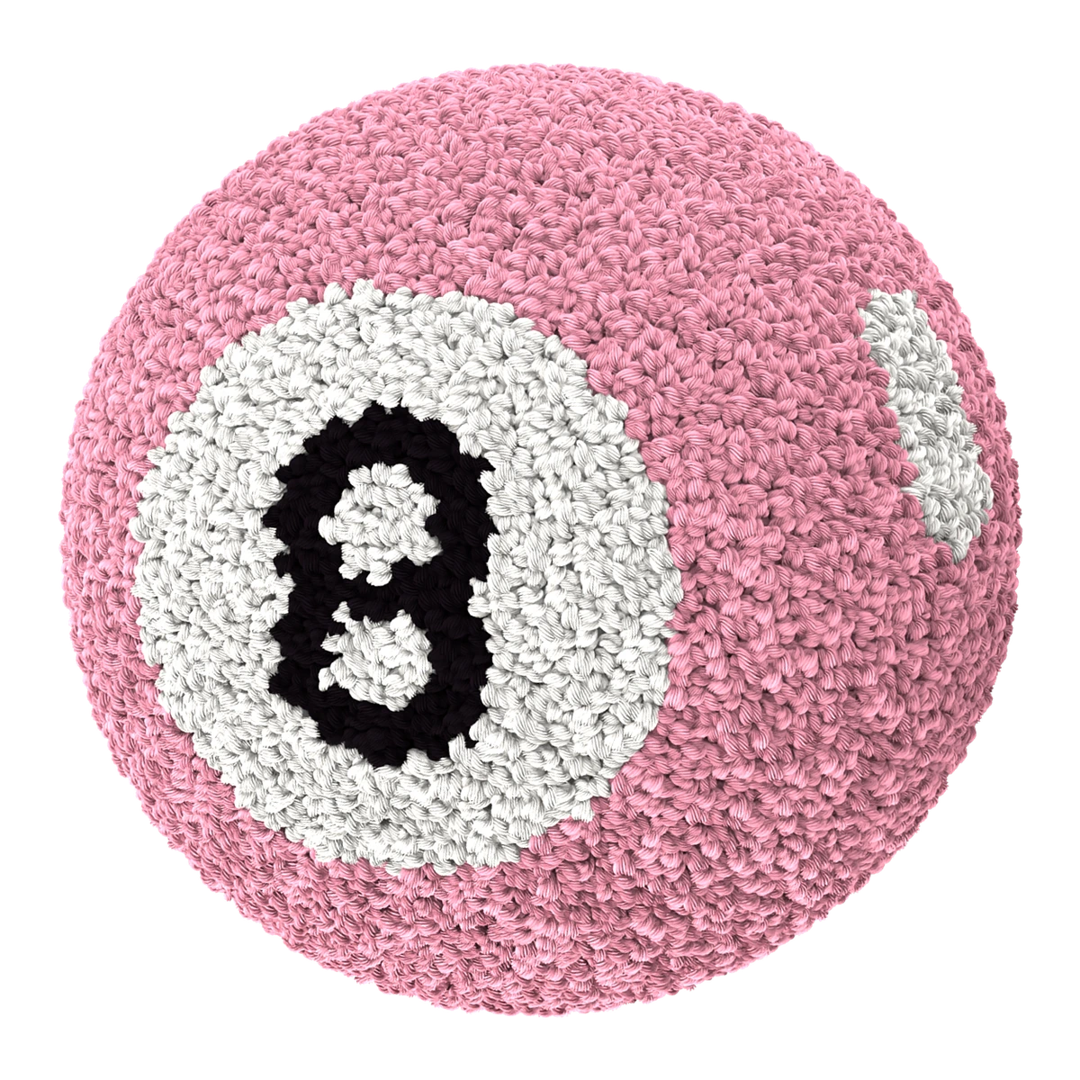 Magic 8 Ball Pillow - Light Pink
