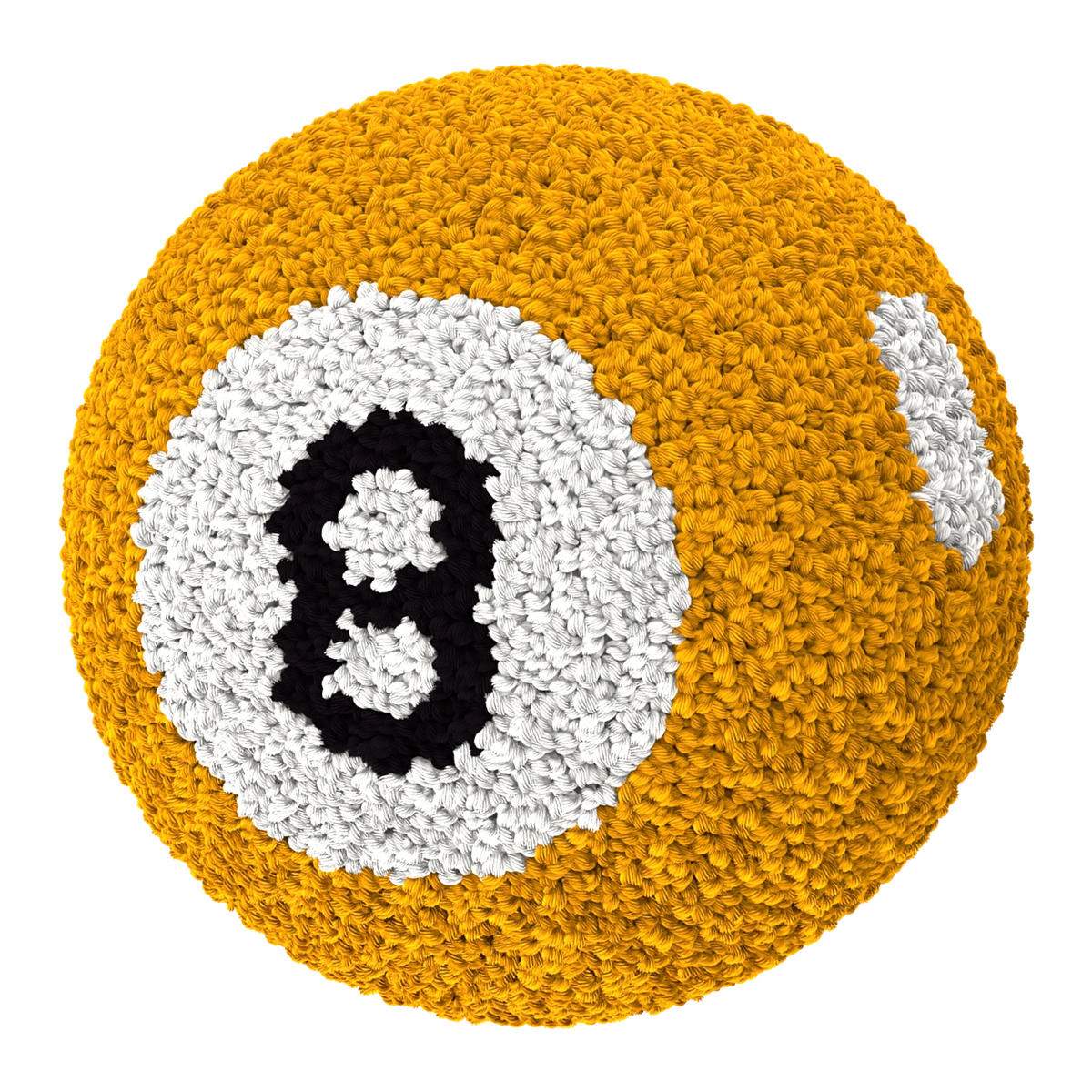 Magic 8 Ball Pillow - Yellow