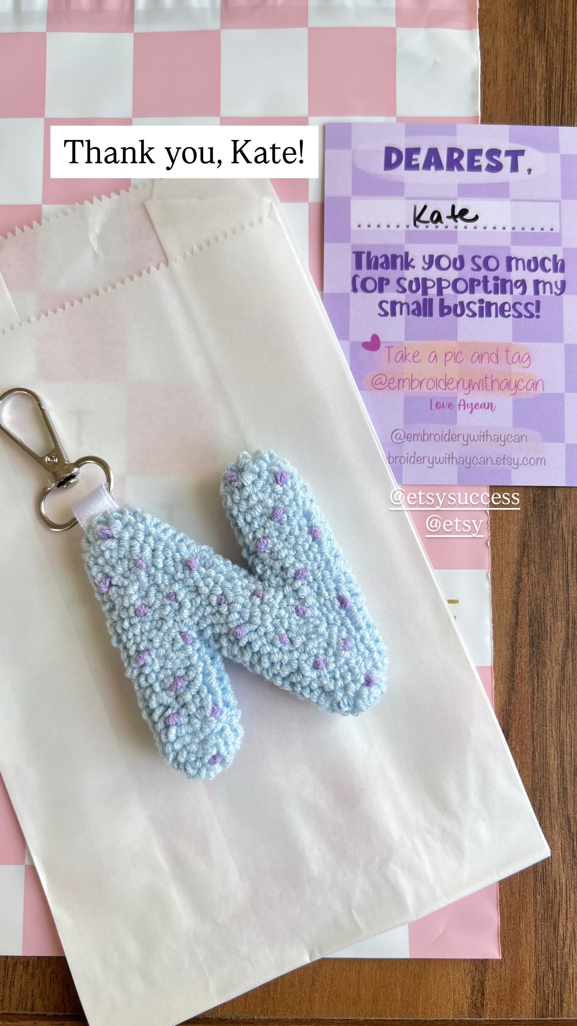 Instagram story — Letters — Embroidery with Aycan