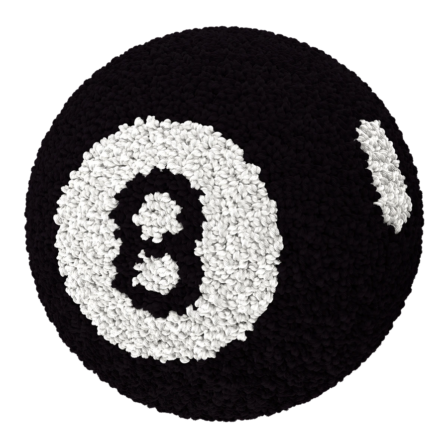 Magic 8 Ball Pillow - Black