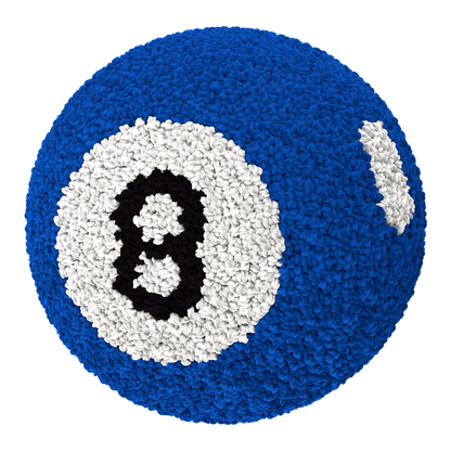 Magic 8 Ball Pillow - Blue