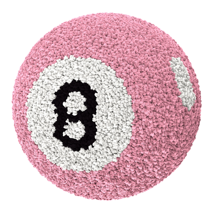 Magic 8 Ball Pillow - Light Pink
