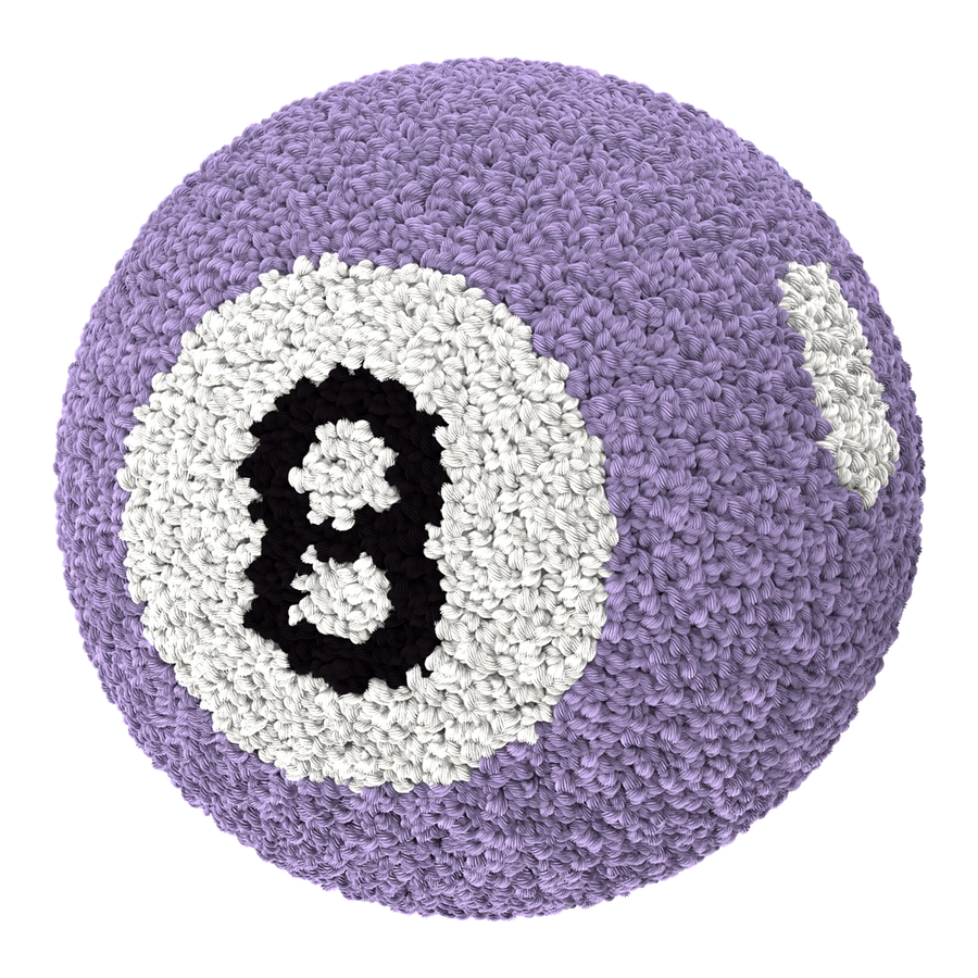 Magic 8 Ball Pillow - Lilac