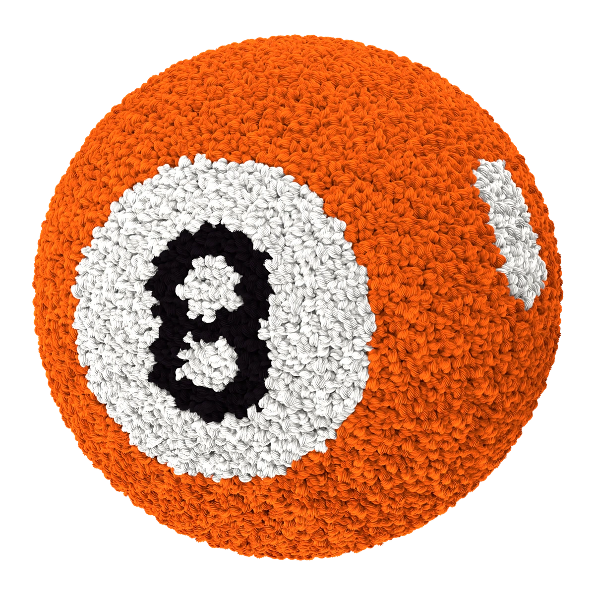 Magic 8 Ball Pillow - Orange